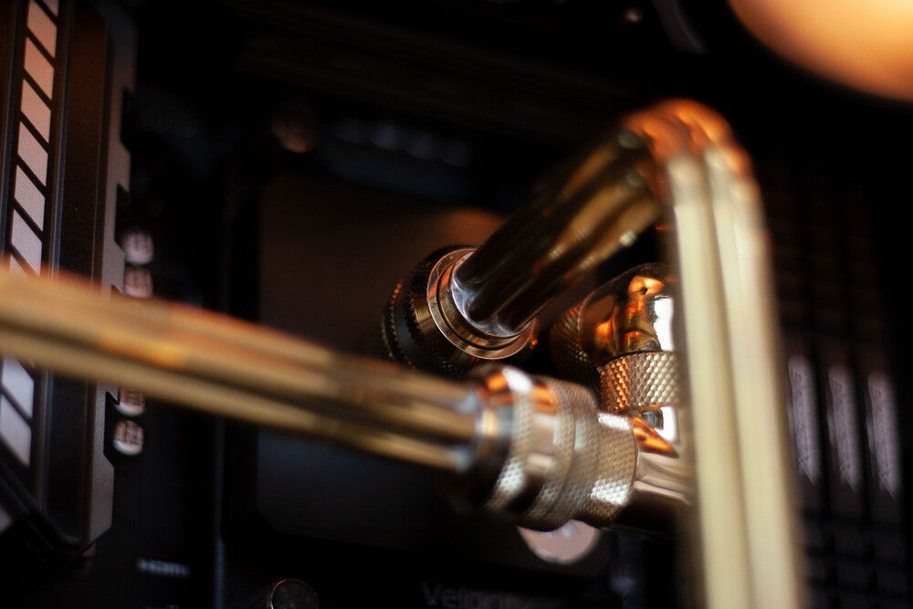 Pipes soldered to 16mm housing. Whole thing goes to normal 16mm fittings