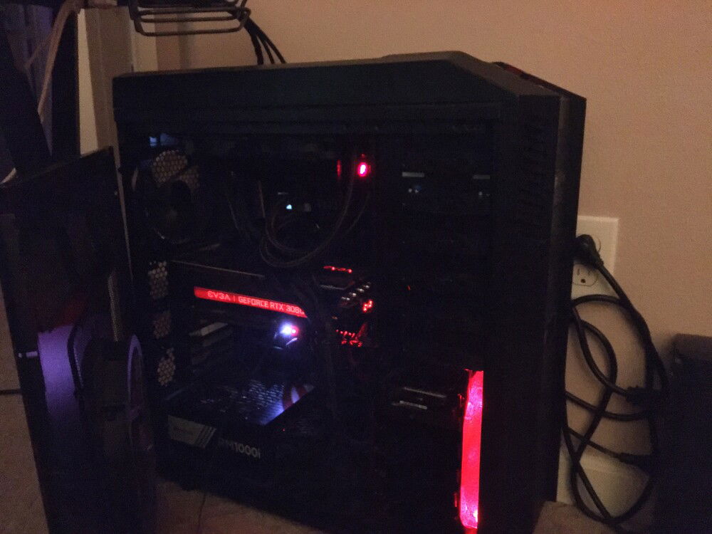 A little white light to abolish your fright. 
There, you see? Its just a PC.