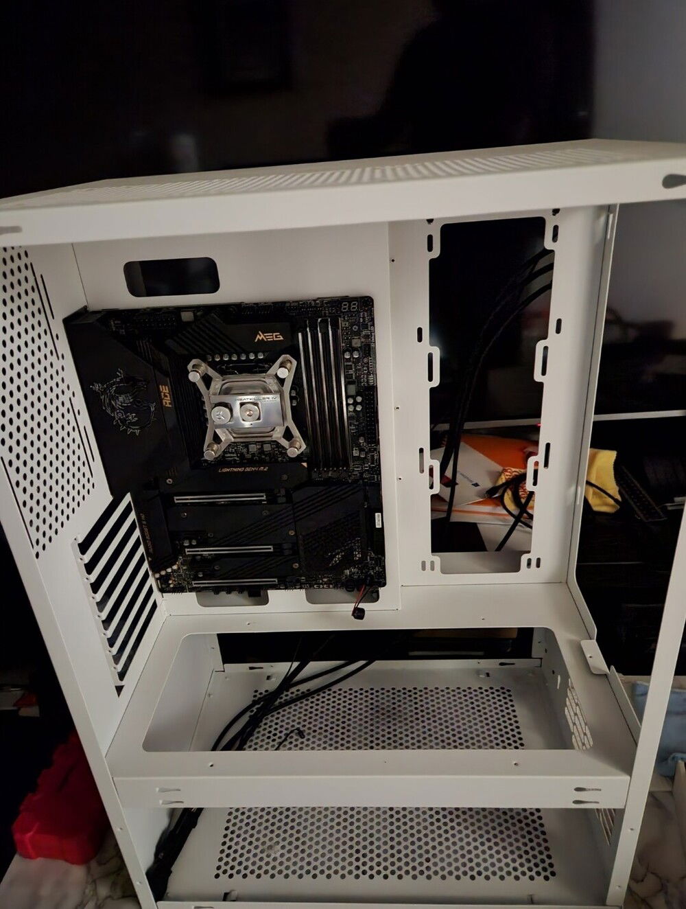 Started filling the case!