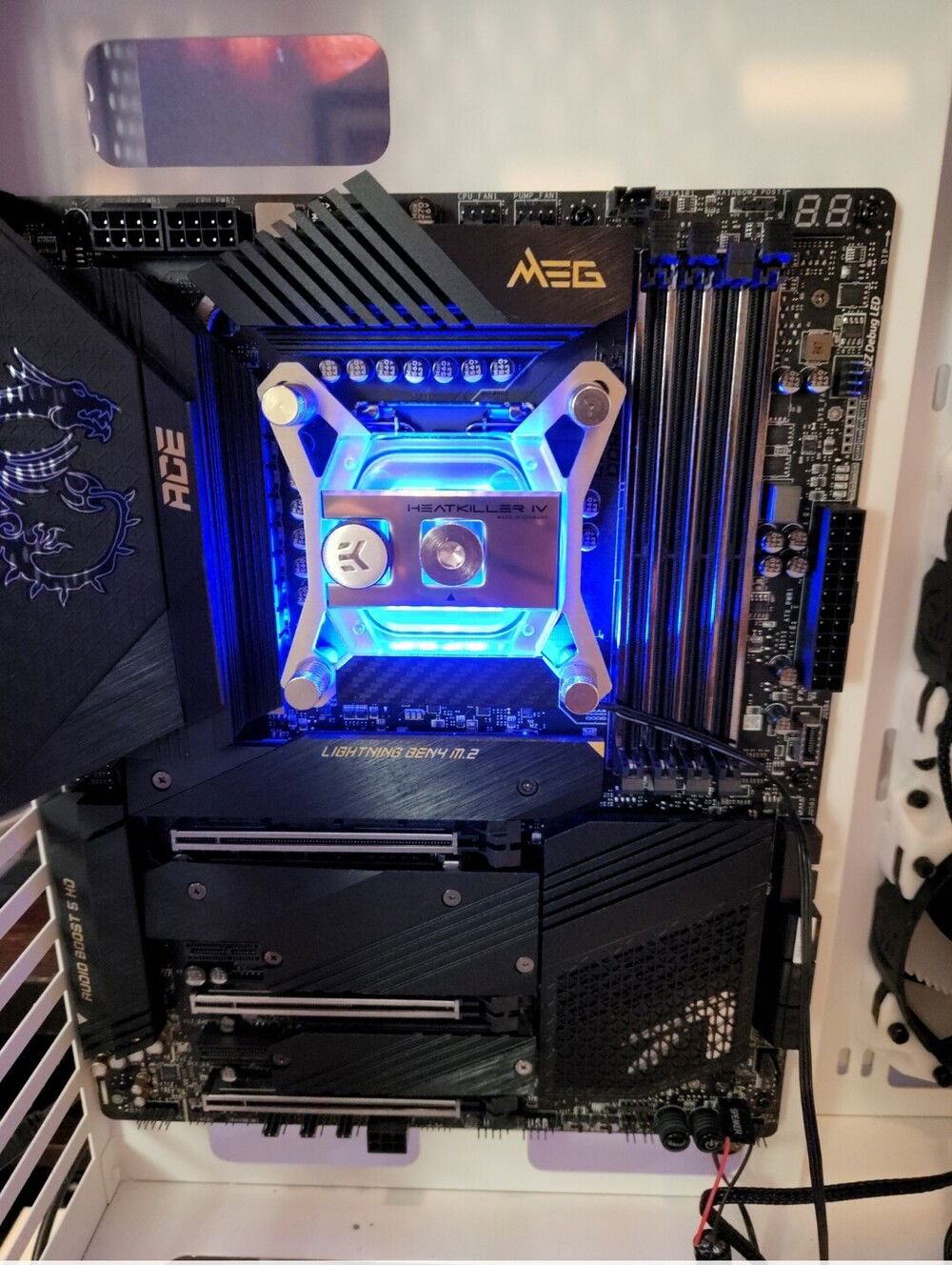 Cheap but effective lighting mod on the Heatkiller block