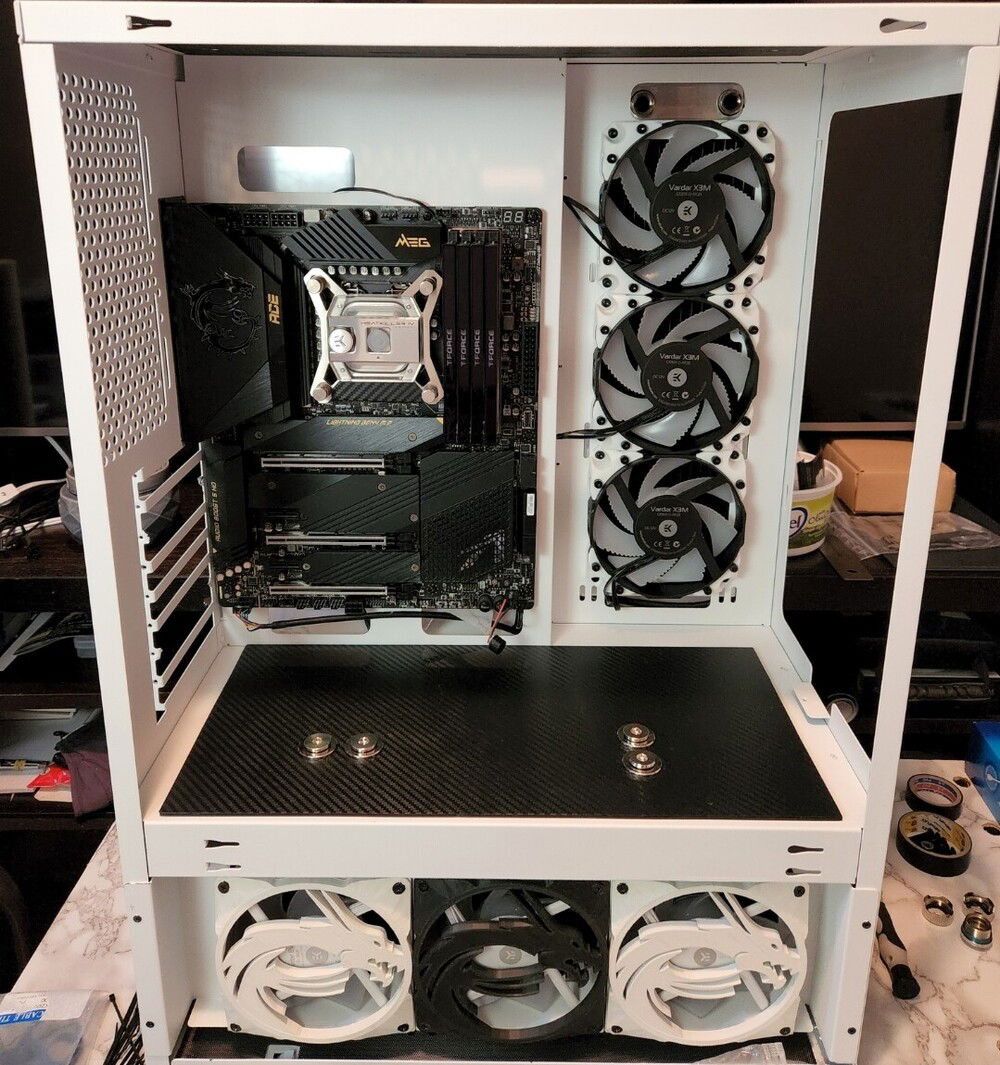 Acrylic panel with pass-through Installed!