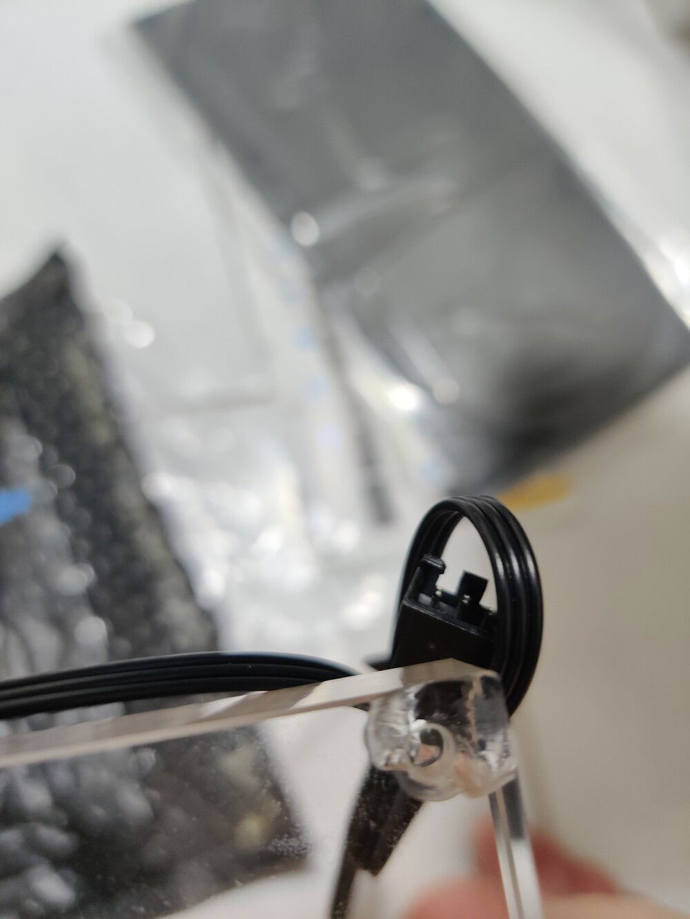 Two corners of the block had been chipped off