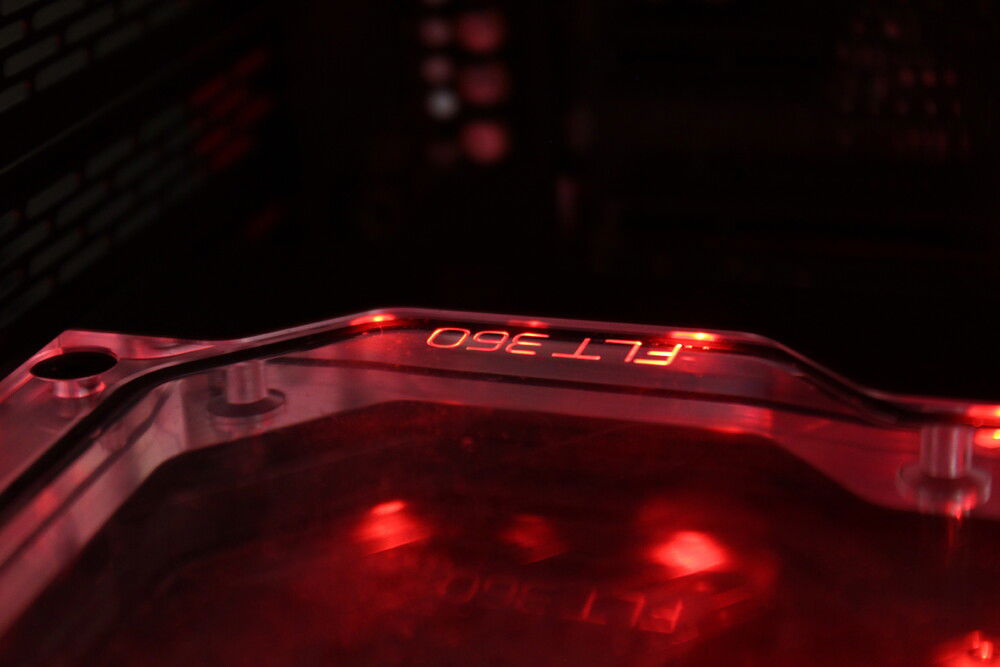 Close up of FLT 360.