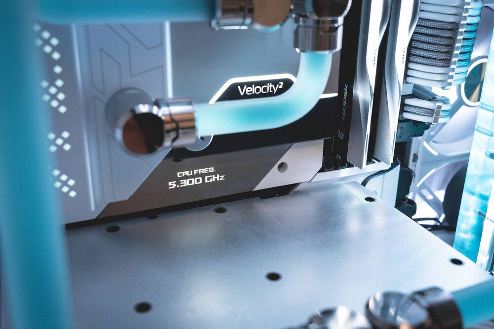 Custom GPU backplate finish on the Corsair XG7 Block for the RTX 3090