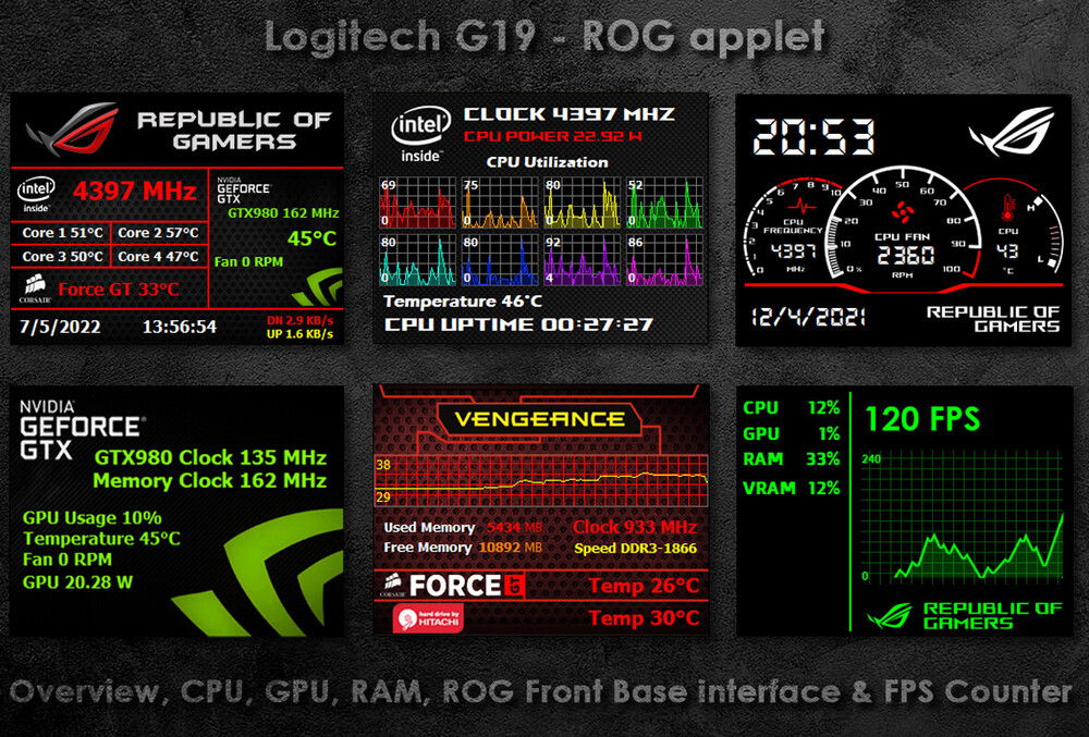 Logitech G19 applet created by me