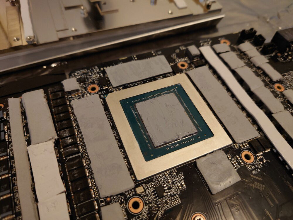 Fujipoly Sarcon GR130A 1mm sheet ordered directly from Fujipoly. Probably the best thermal pad available out there.