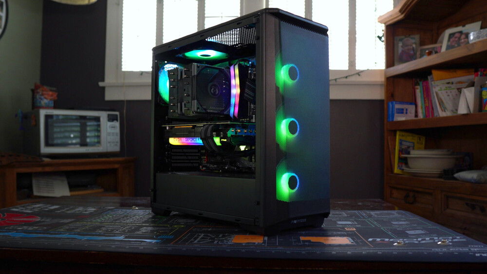 All lit up!