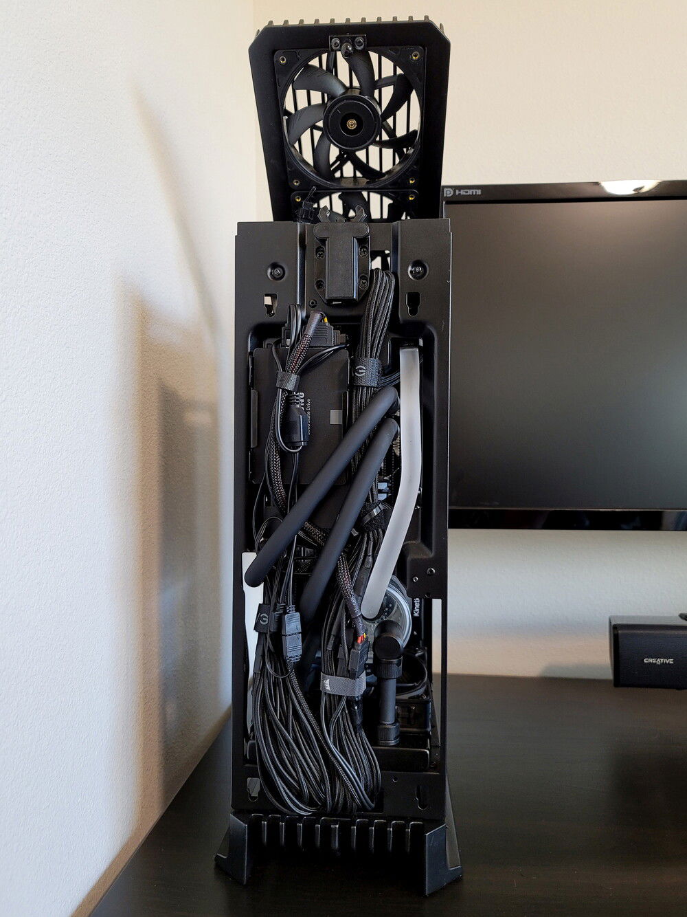 Front side with panels removed.