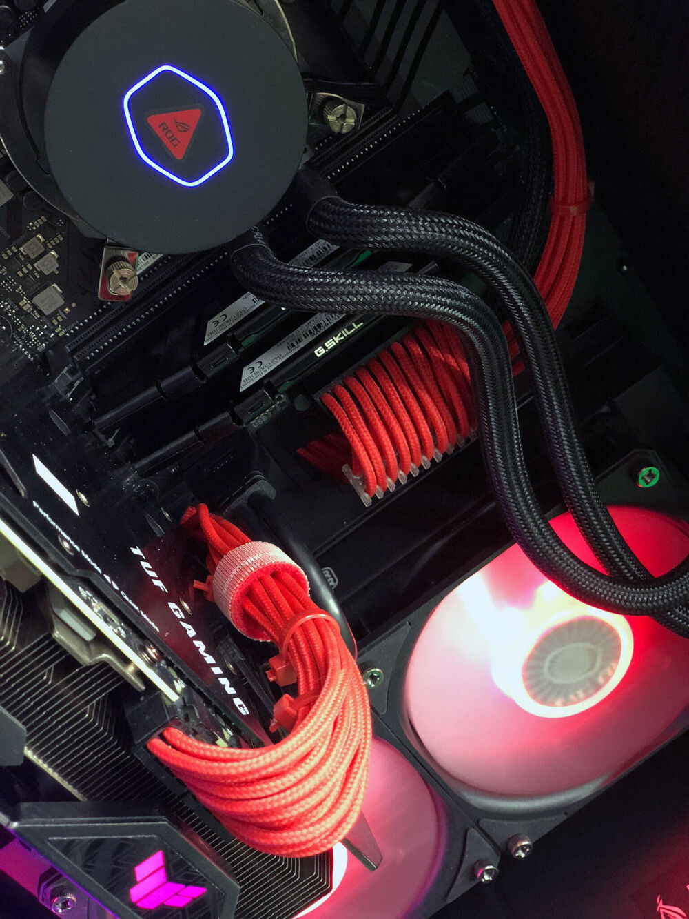 Side view of the build with Tempered Glass off.