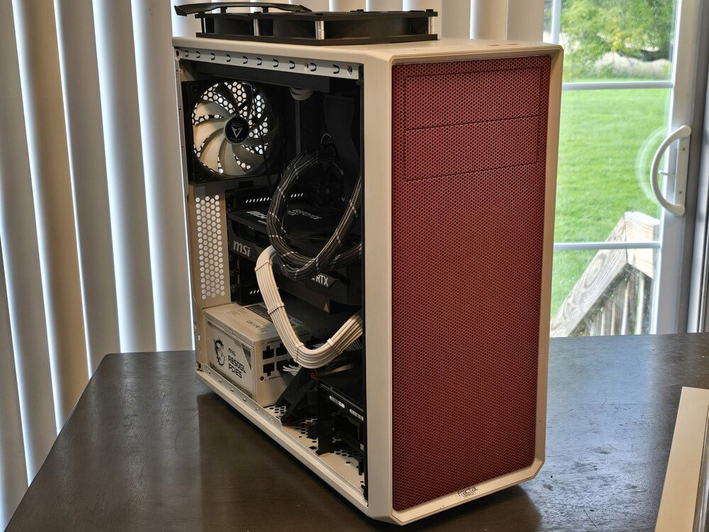 Opened side profile