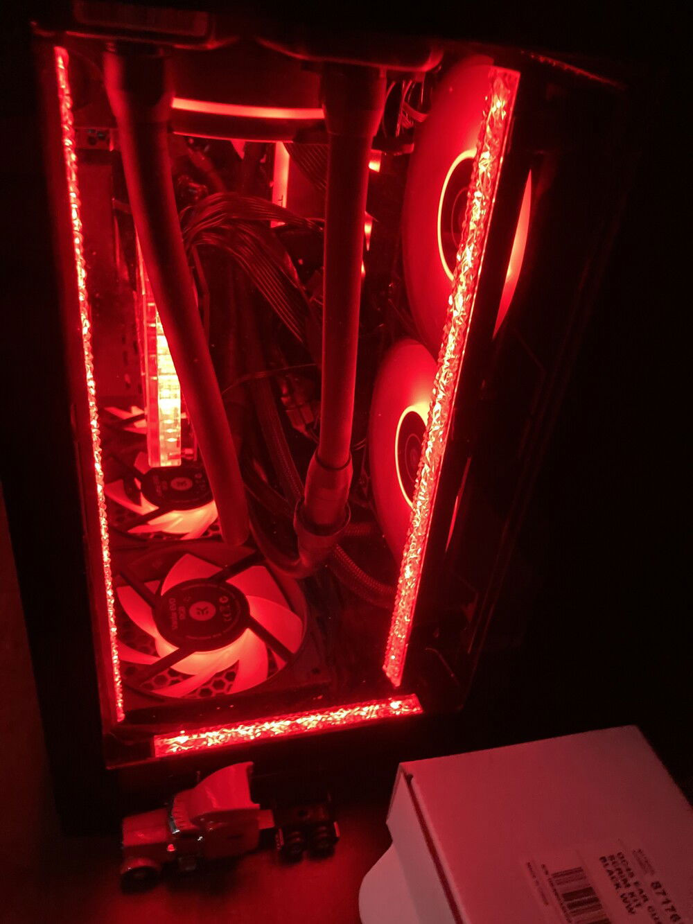 Front view of the computer