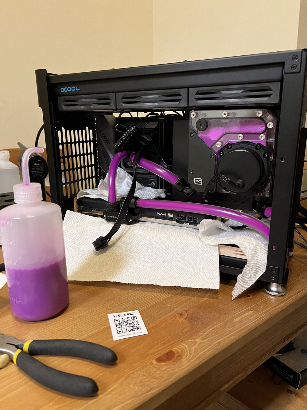 Filling for the first time post leak test.