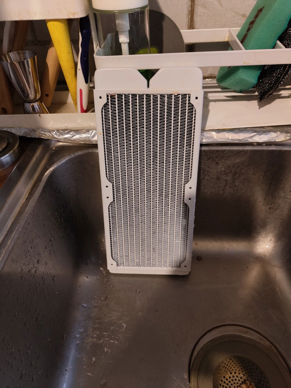 I pierced through it...