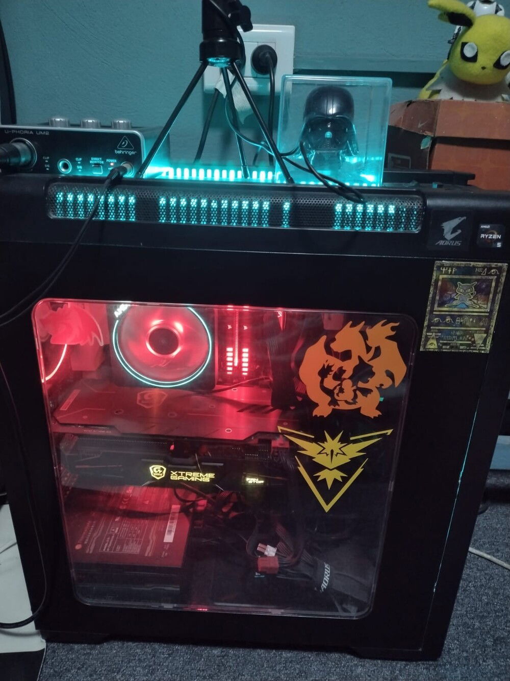 pokemon y Starwars mas un amor a AMD Aorus y Redragon ♥