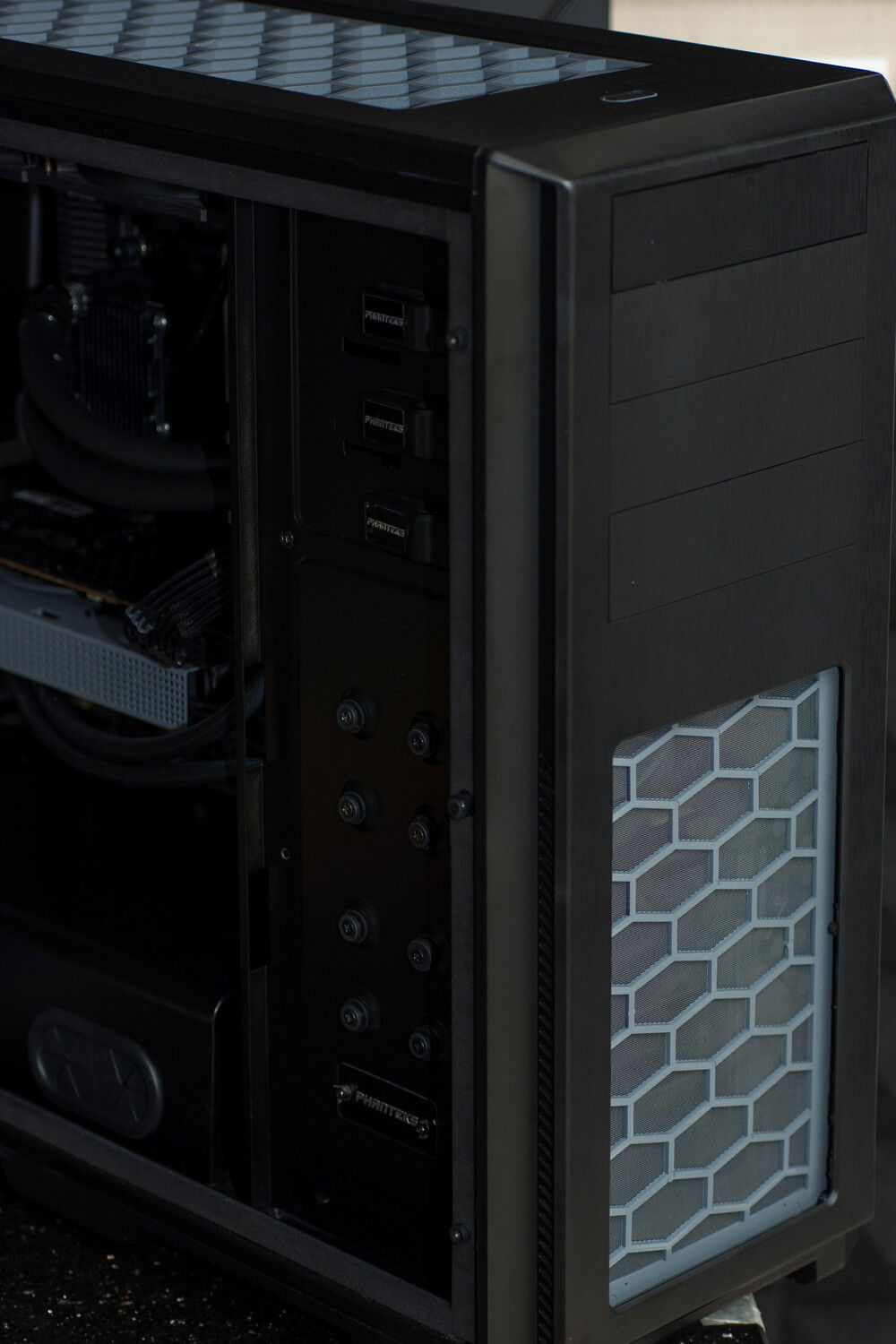 6+ yr old full tower with some new matched paint.