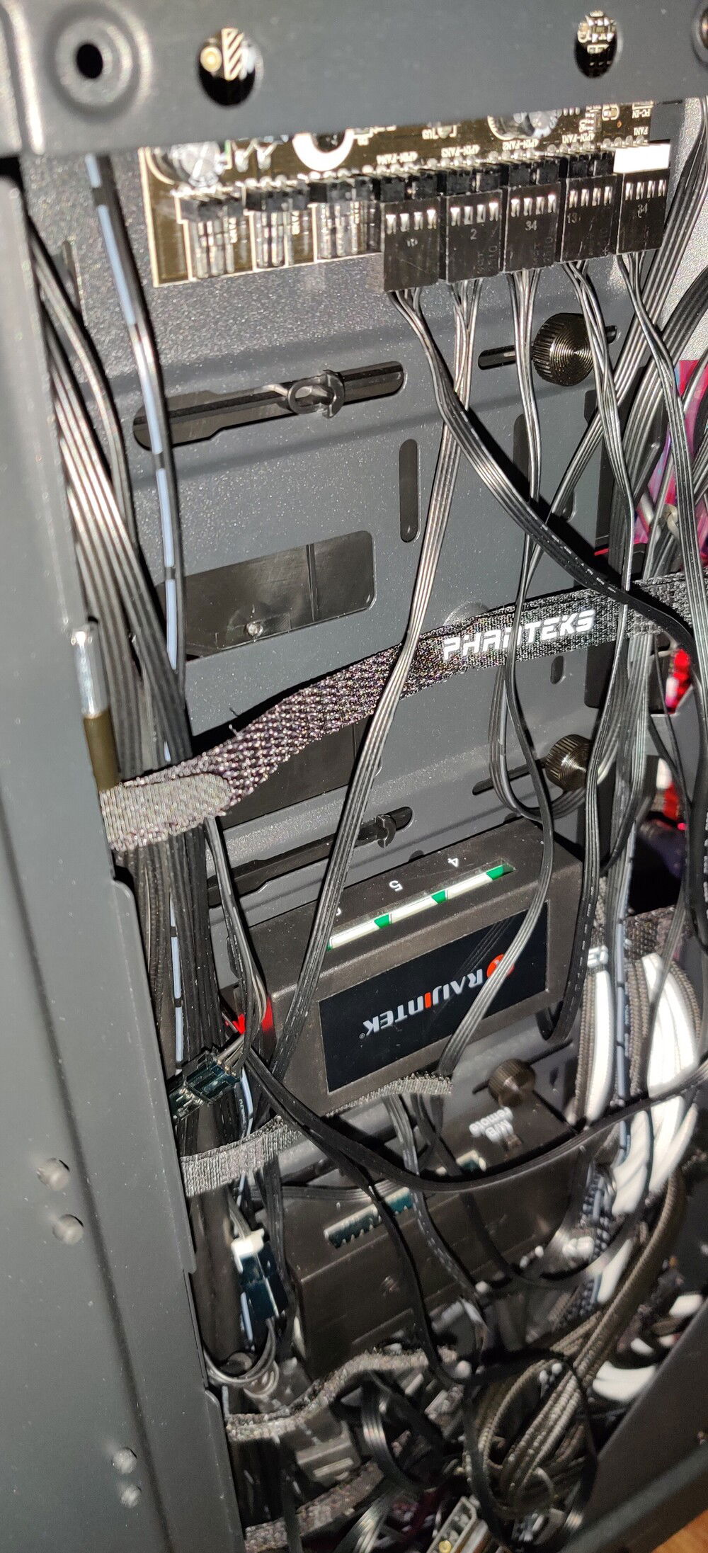 Cable management panels are great Its gotten extremely messy but these hide it so well!!!