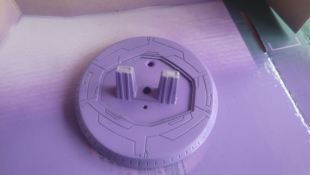 Monitor base paint drying