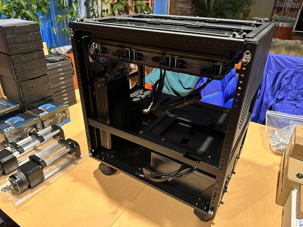 Radiators and most fans are mounted.