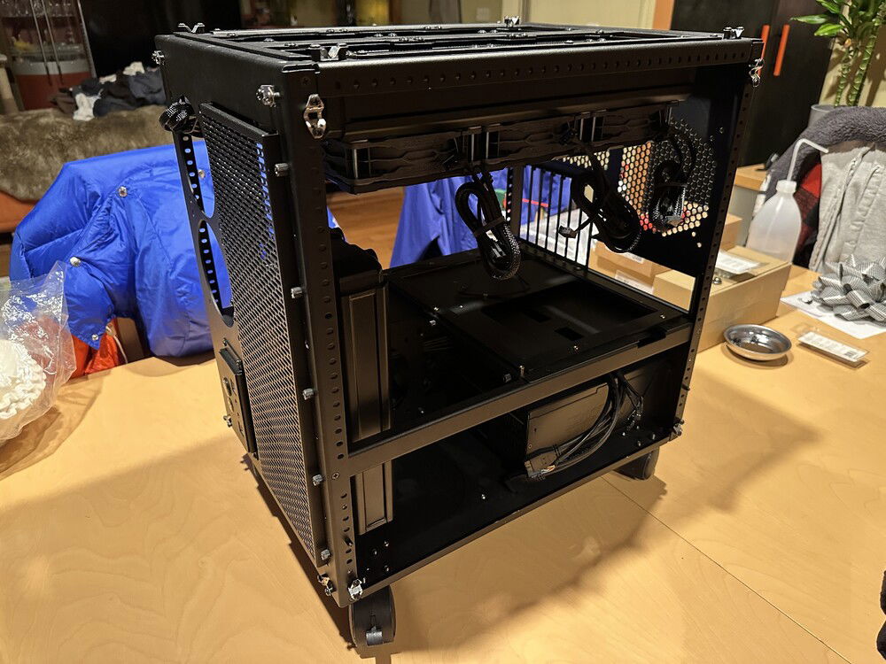 Radiators and most fans are mounted.