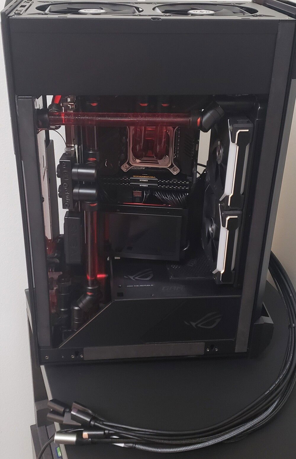 I call this the umbilical cord.... to access all I/O Connectors was a problem - solution was to get extension cables for all the ports.