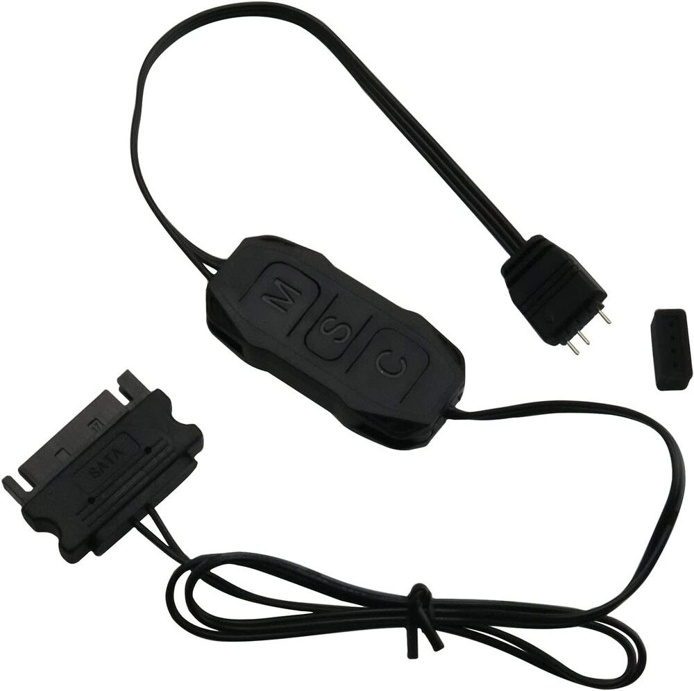 Last minute fix - RGB distribution board that came with the case wasn't able to handle all the RGB lighting - added 3 ZCZQC RGB Controllers.