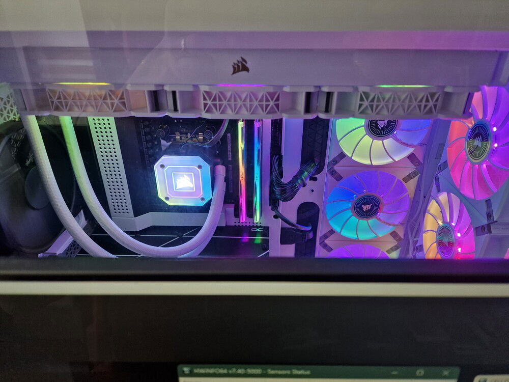 Just behind the screen is where it sits at the moment until the office space gets sorted.