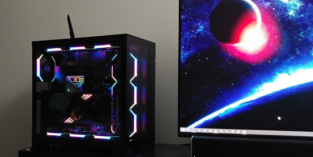 Oh that? Just my monitor. Vizio M50QXM-K01