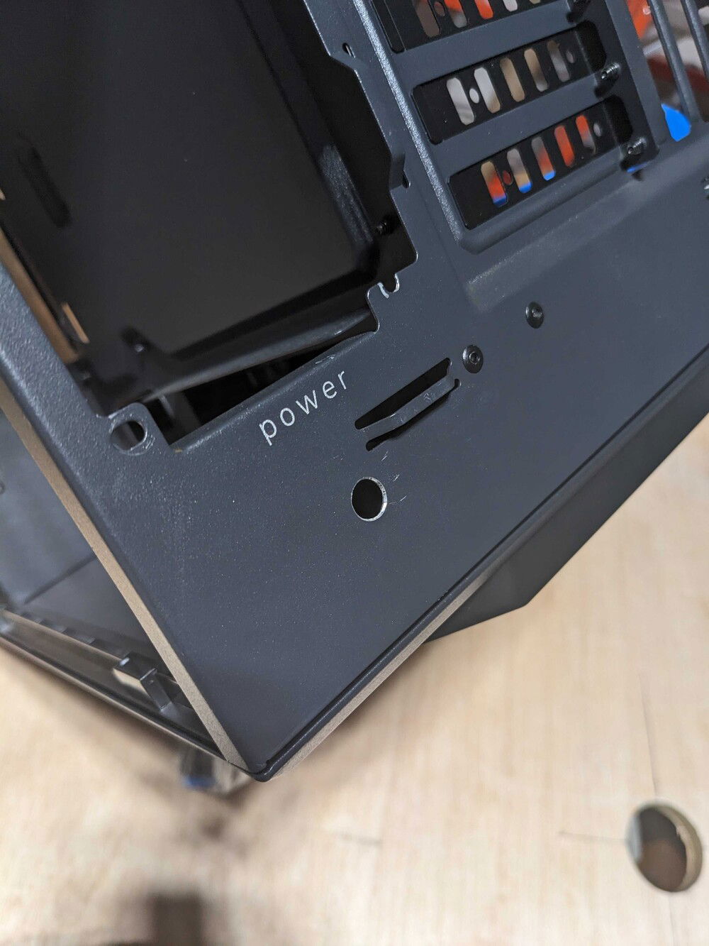 Hole for DC connector for Index.