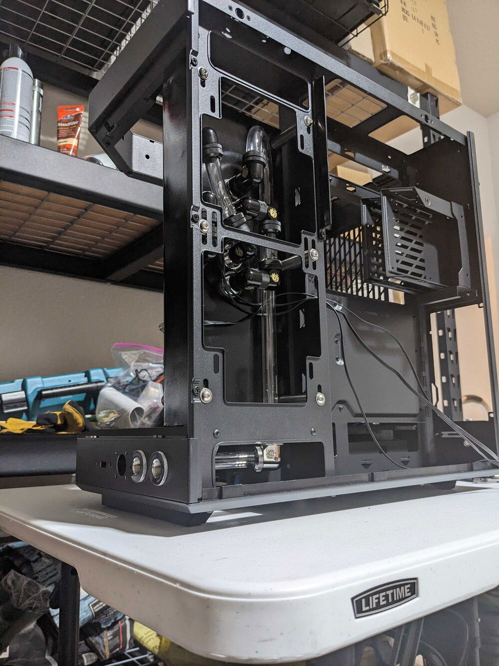 Finally installed and connected to external pass-throughs.