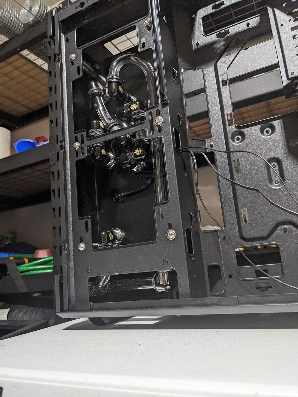 Finally installed and connected to external pass-throughs.