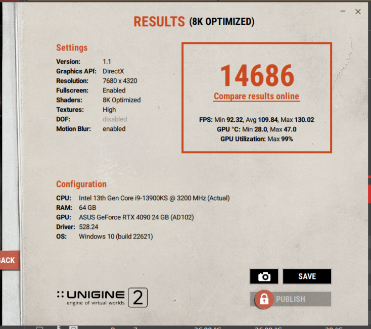Superpostion score at the GPU settings above.