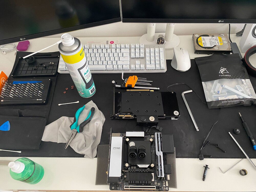 Boring job of cleaning components