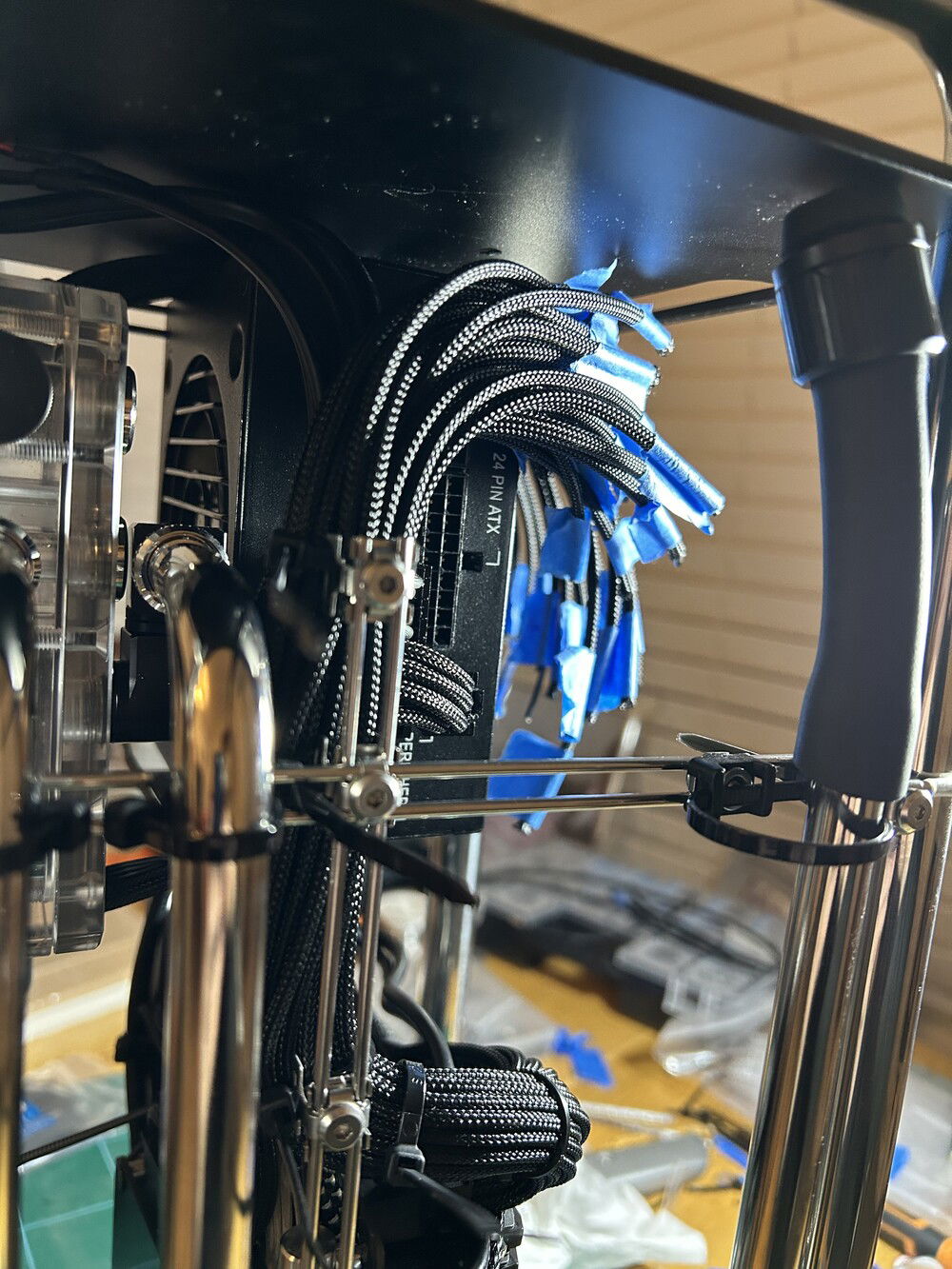 Hard tubing and re-wiring