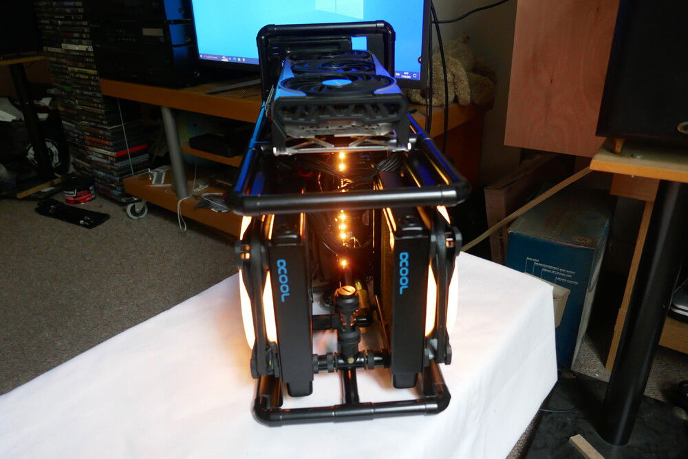 both fans set to exhaust