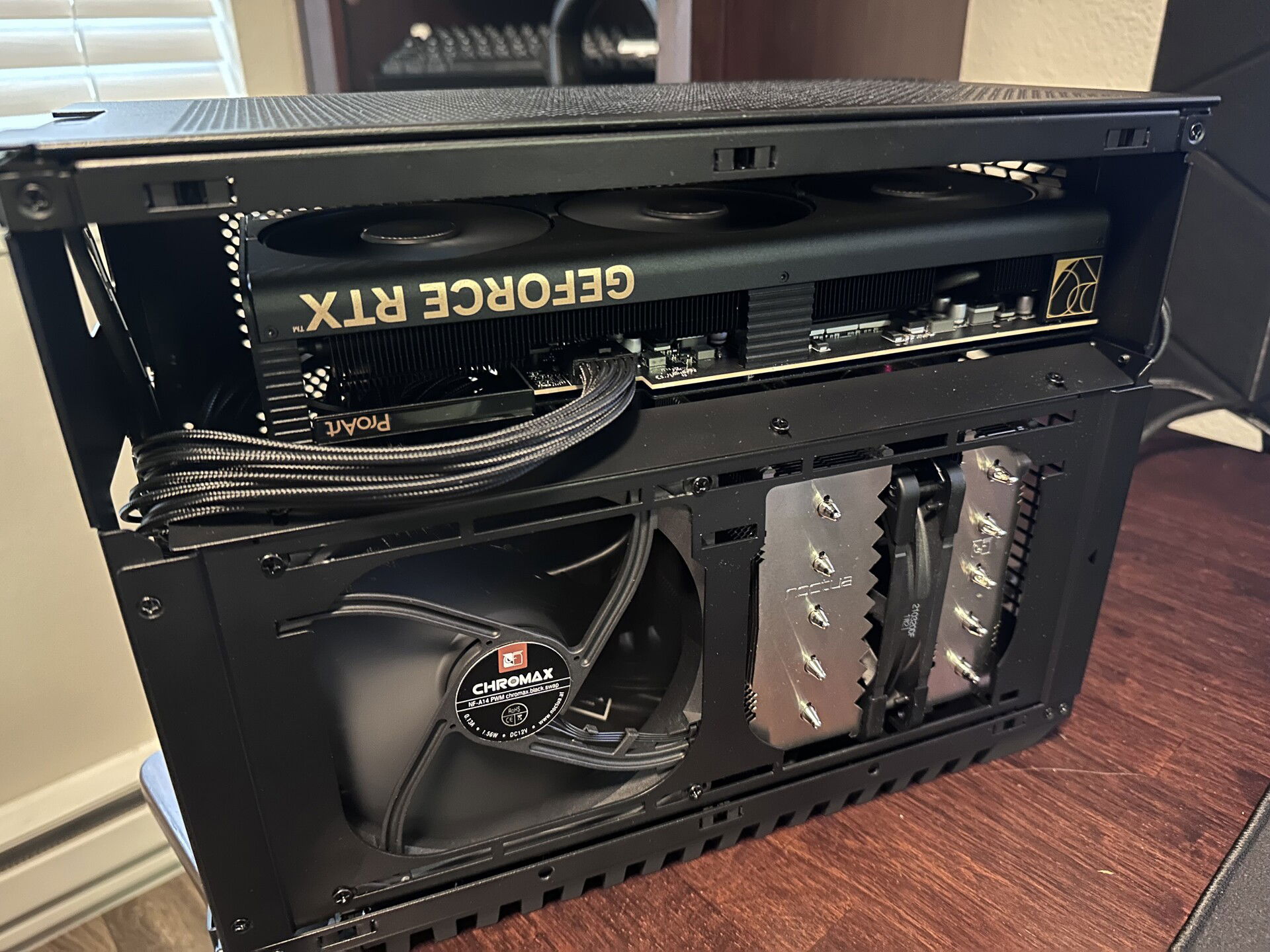 Dan C4 SFX Asus Proart 4080 7800x3d aka “Shoebox” » builds.gg