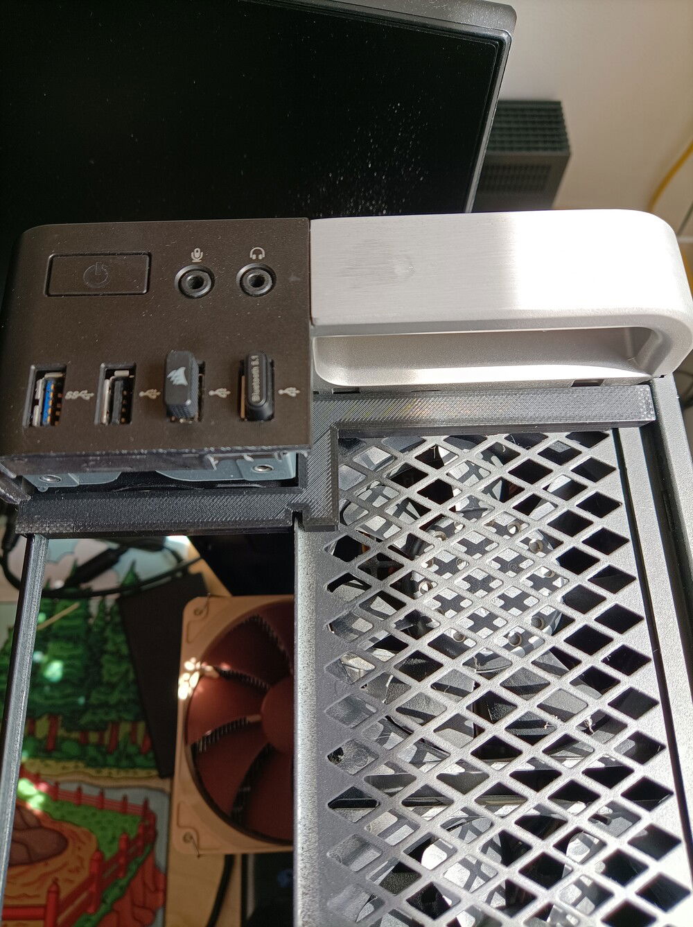 Printed top attachment point for slats