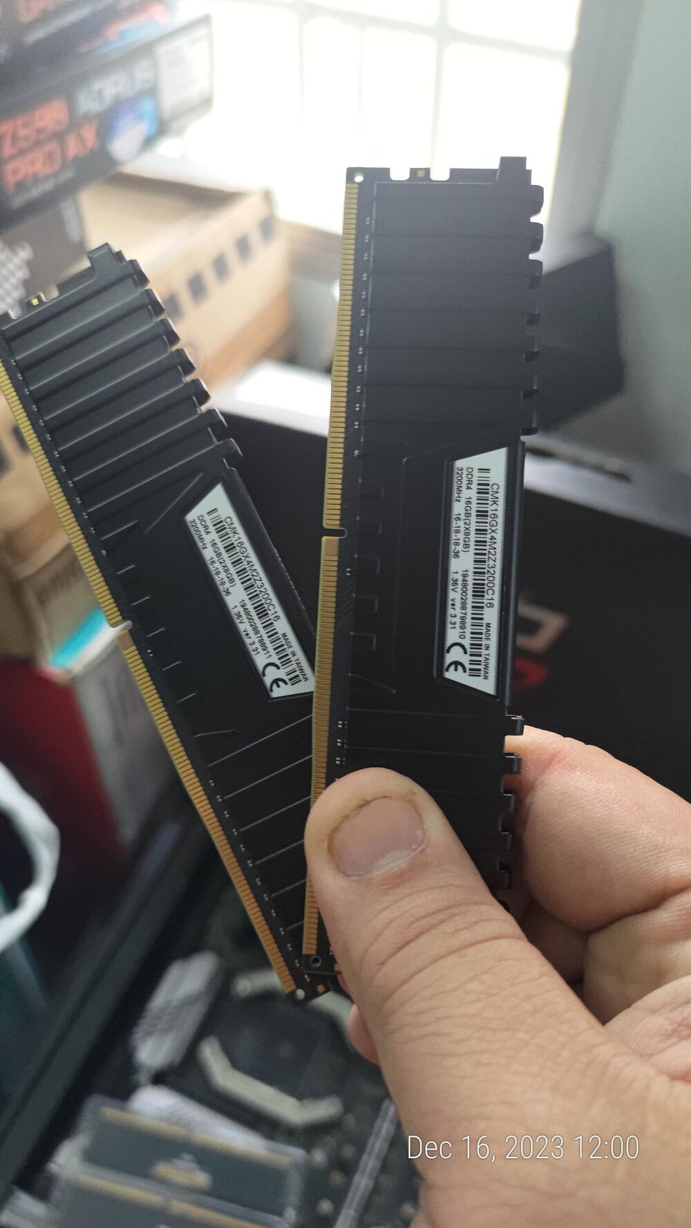 Out comes the older 2x8. Anyone looking for these RAM still?