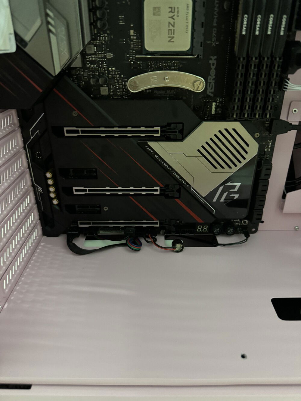 Front plate secured.