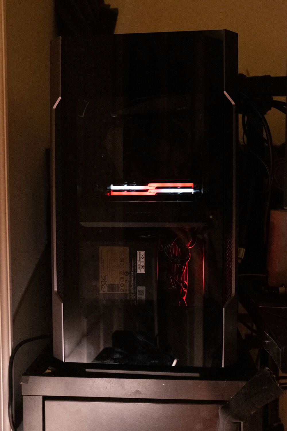 front with PSU switched back.