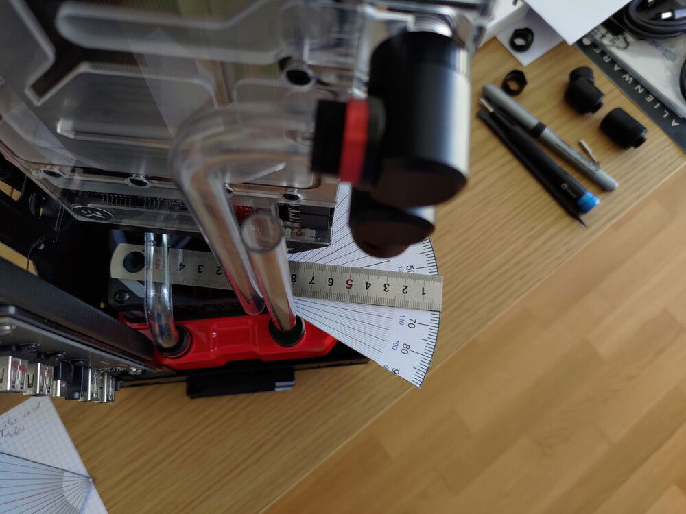 An example of how I measured distances and angles.