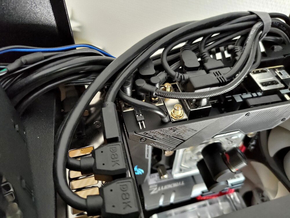 I brought out the CMOS jumper on top of the motherboard for easy access.