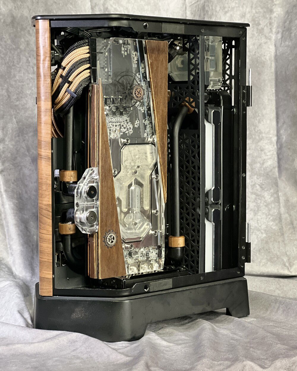 The rear door won't close fully due to the size of the block. But I like being able to see the interior, so I'm just leaving the doors off for now.