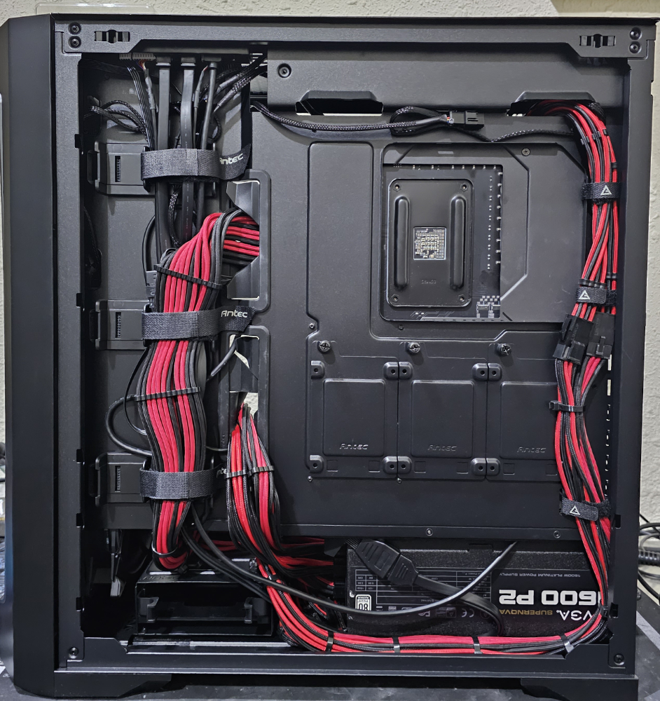 Extensions arrived and she been Zip Ties.