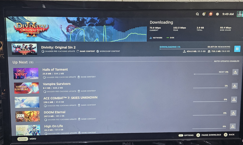 Doom Eternal ran Flawlessly now real test Vampire Survivors 🤣