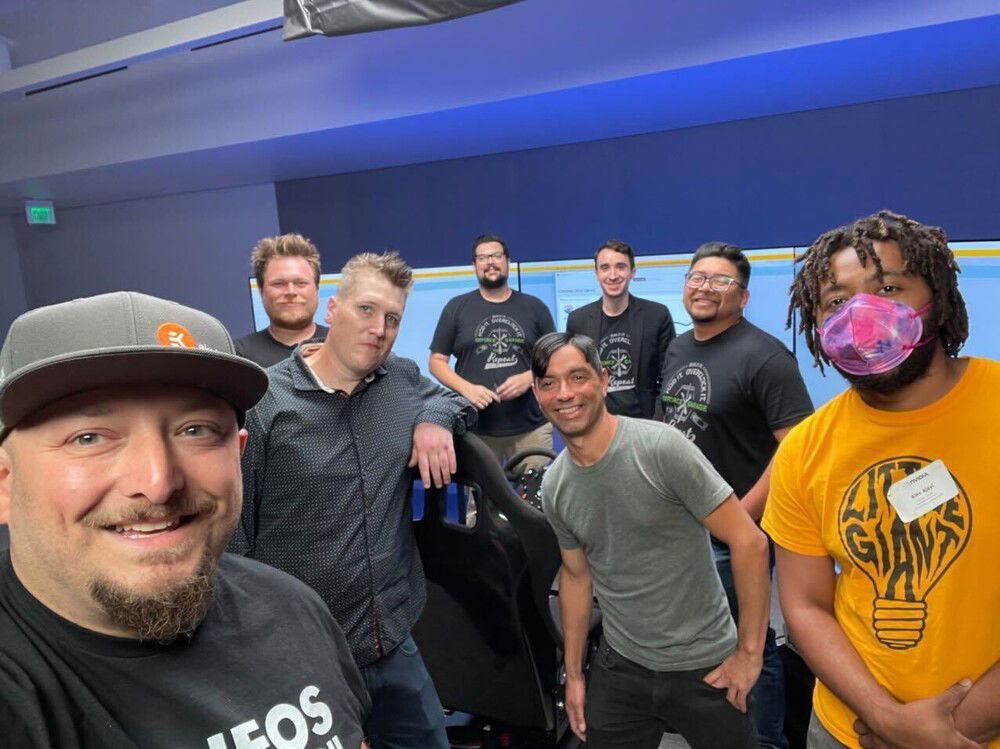 The Nvidia/Geforce Garage/Product Drifter crew filming the DriftMod