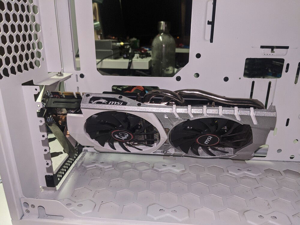 Making an angled GPU bracket