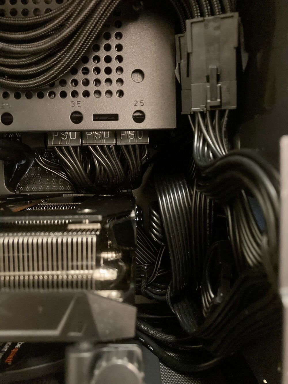 The cramped front end.