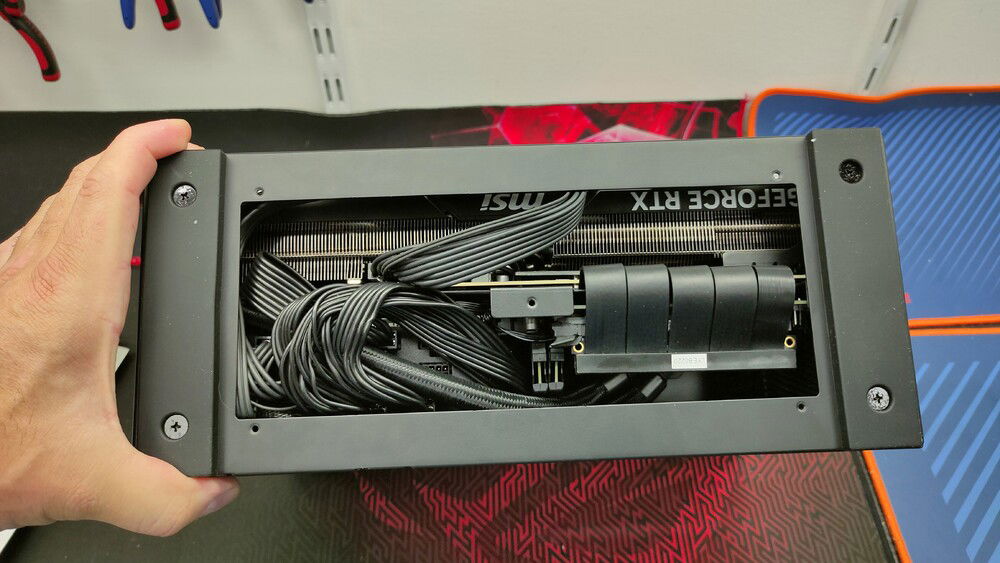 Side view after building, bottom side