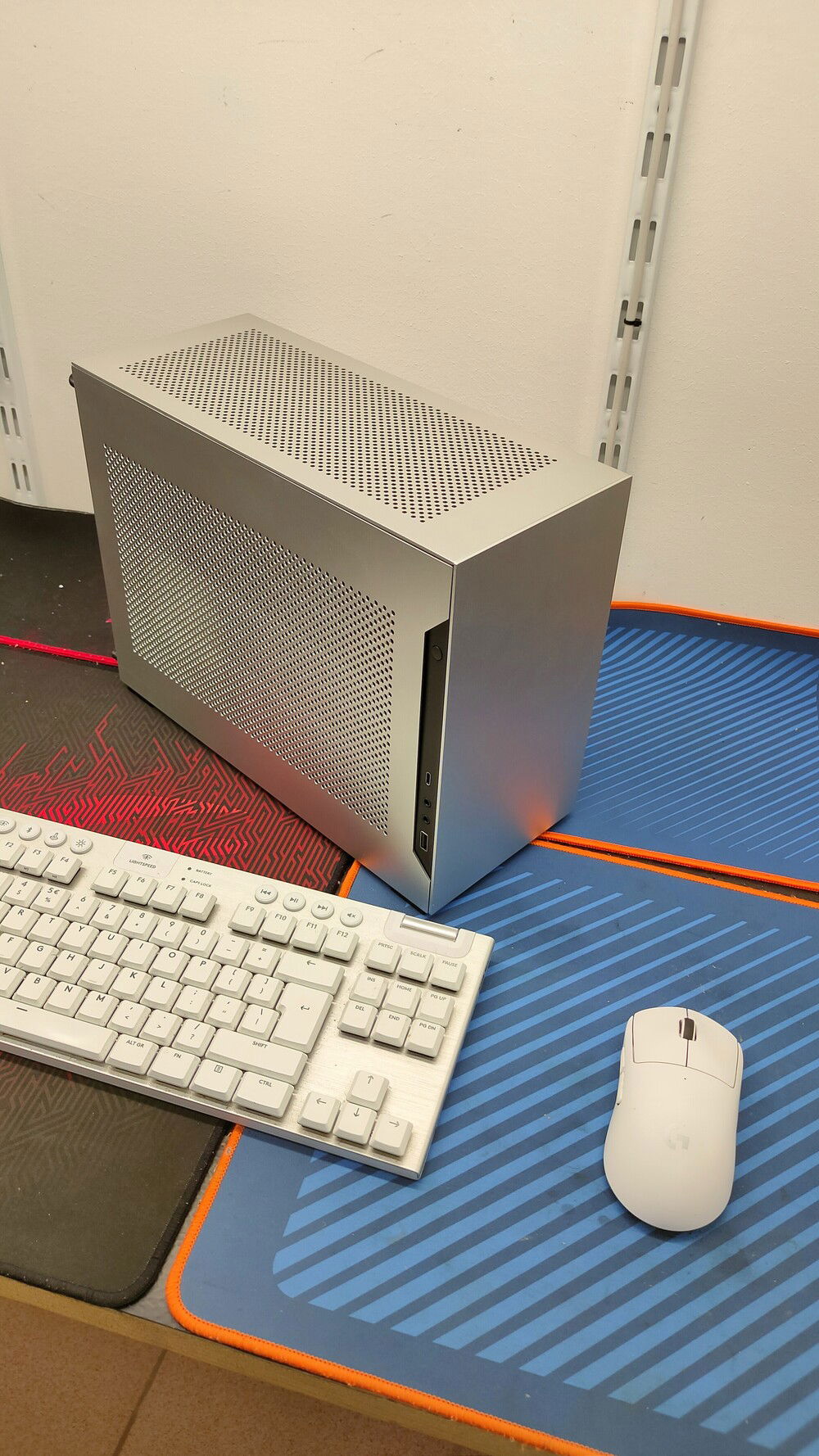 Assembled & with panels on. Mouse and keyboard for scale