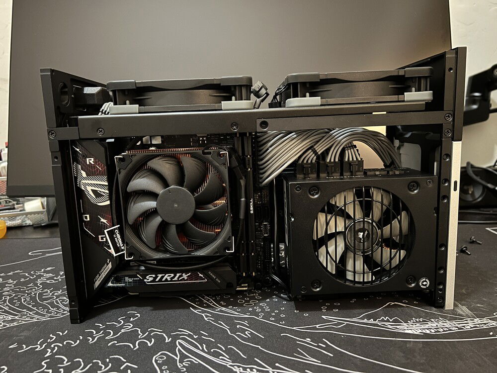 CPU Side with custom cable